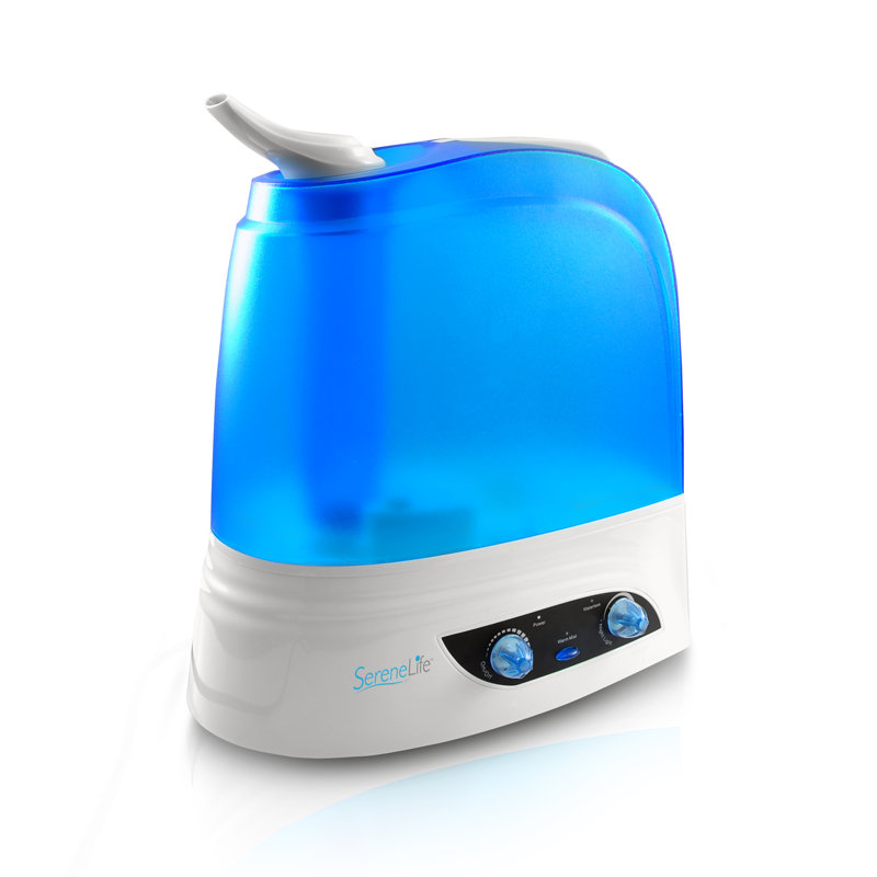 SereneLife 1.85 Gal. Cool and Warm Mist Ultrasonic Tabletop Humidifier
